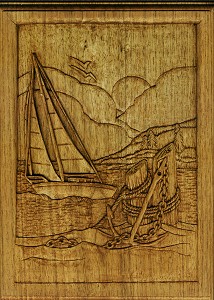 Sailboat Relief Wood Carving Project for Beginners by L. S 