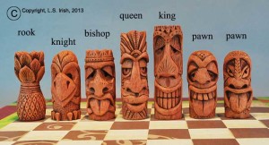Tiki Chess Set by Lora Irish