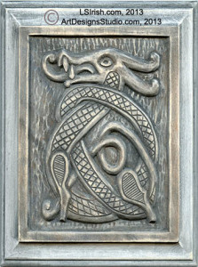 Celtic Dragon Wood Carving by Lora Irish