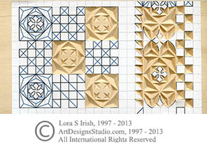 removable spray adhesive chip carving pattern