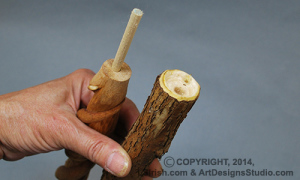 free wood carving cane instructions by Lora Irish