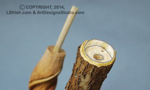 free wood carving cane instructions by Lora Irish