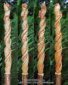 free wood carving cane instructions by Lora Irish