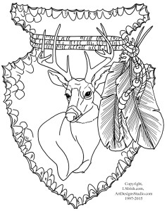 Free Lora Irish Mule Deer Carving Pattern