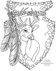 Free Lora Irish Mule Deer Carving Pattern