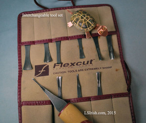 Interchangeable tool and handle wood carving sets