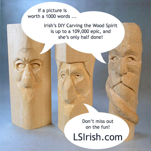 Wood carving the Wood Spirit free online project