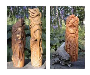 beginner's wood spirit carving