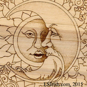 Simple face shading in Pyrography