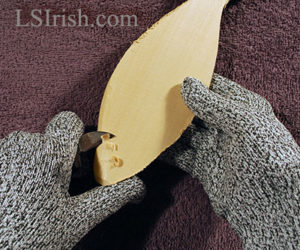 wood carving a wooden spoon