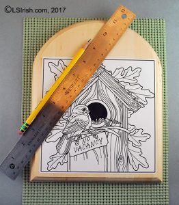 tracing your pattern to the wood