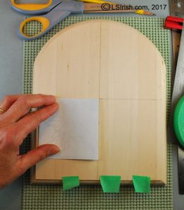 tracing your pattern to the wood