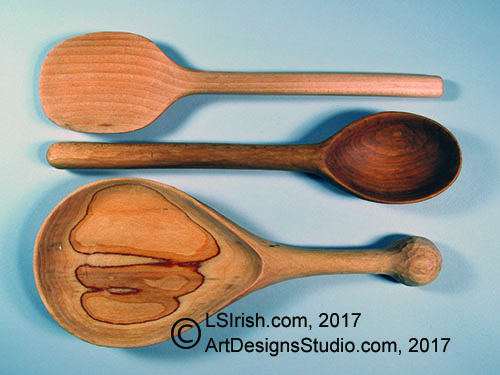 Spoon, Fork, and Ladle Styles for Wood Carving