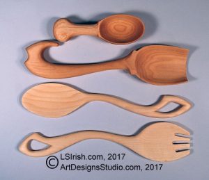 Spoon, Fork, and Ladle Styles for Wood Carving