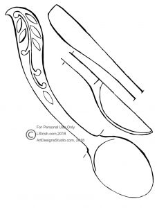 free Lora S Irish free spoon carving pattern