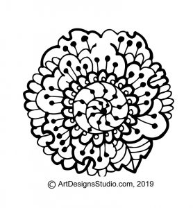 free doodle pattern