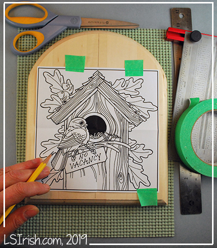 How to transfer a pattern from paper to wood for wood carving