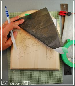 how to trace a pattern for wood burning