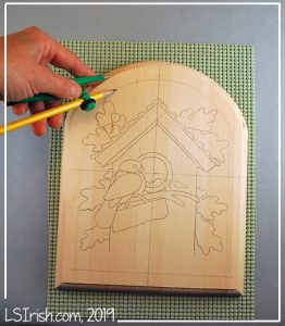 how to trace a pattern for wood burning